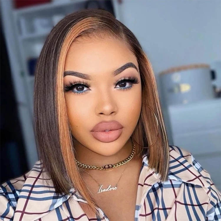 highlight 5x5 bob wigs