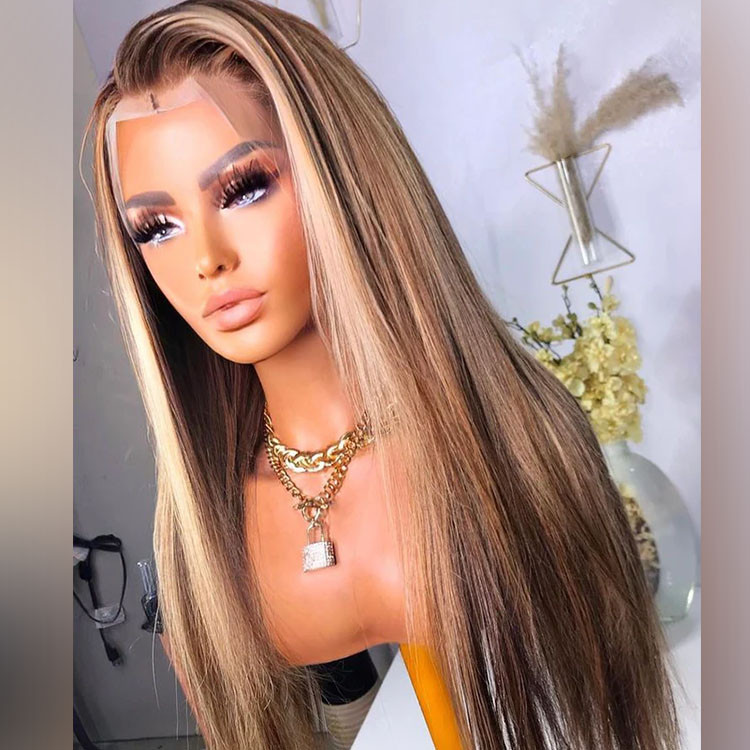 Honey Blonde Balayage Straight Hair