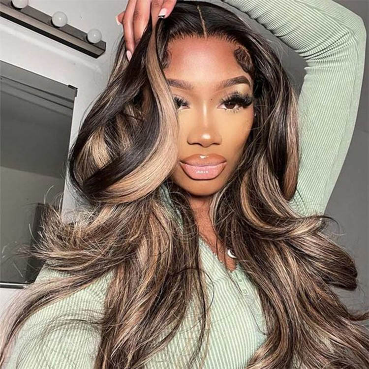 Honey Blonde Highlights On Black Hair