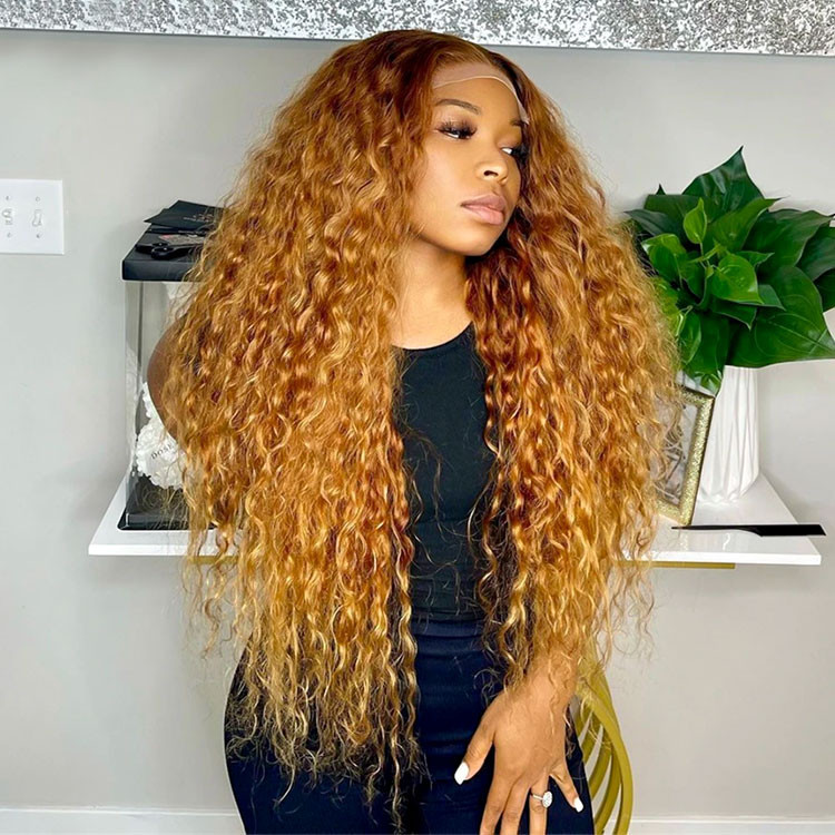 honey blonde with dark roots