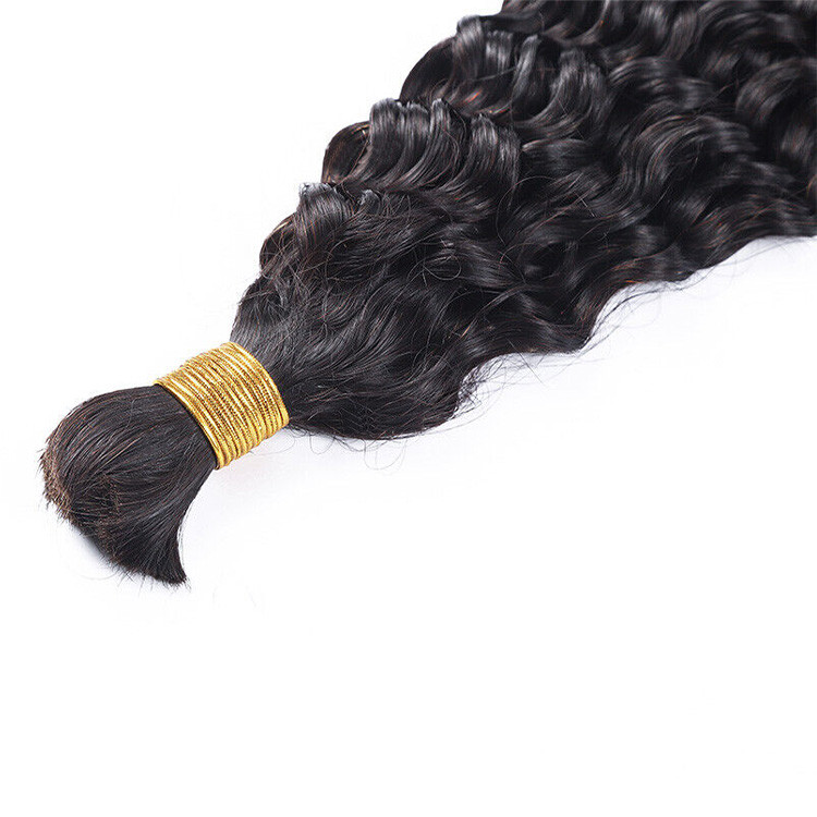 human hair bulk deep wave