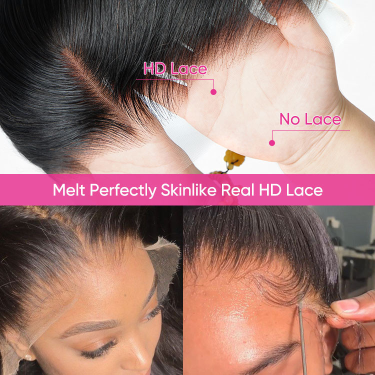 hd invisible lace front wigs human hair