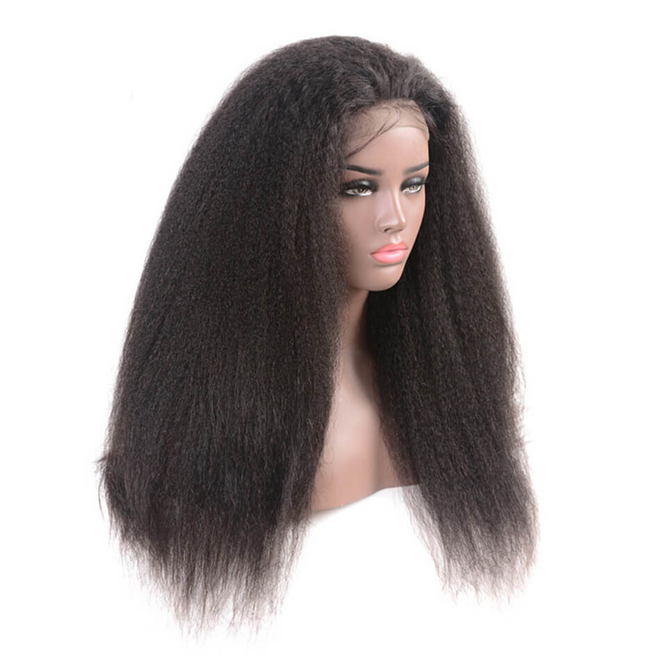 kinky straight lace front wigs