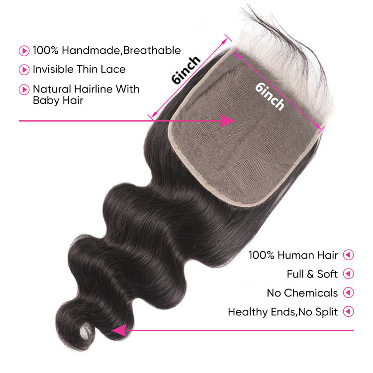 6*6 lace closure