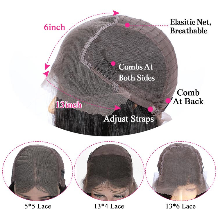 body wave lace front wigs