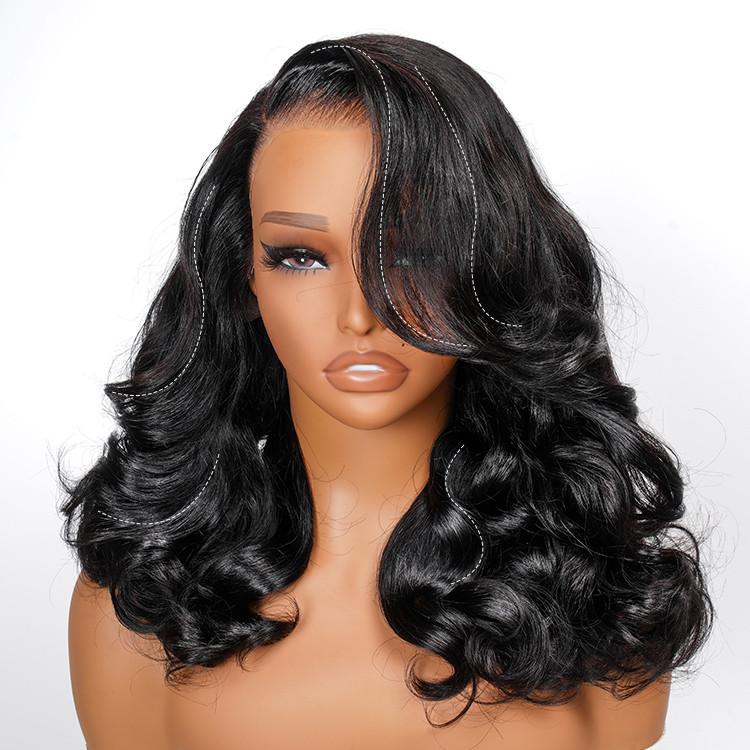 Layered Double Drawn Body Wave Wigs