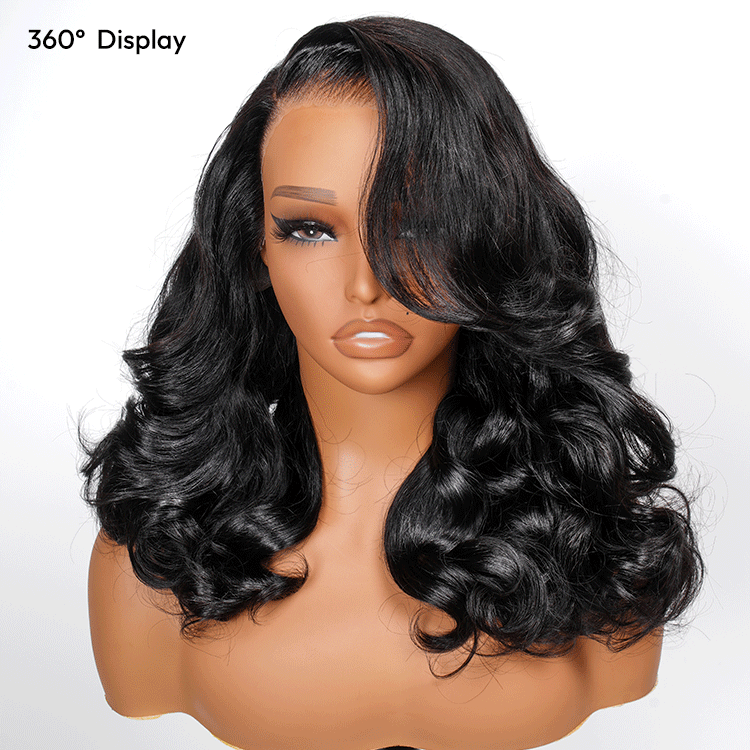 layered body wave wig