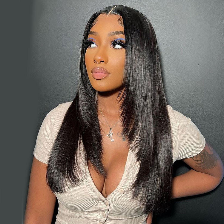 straight layered wigs