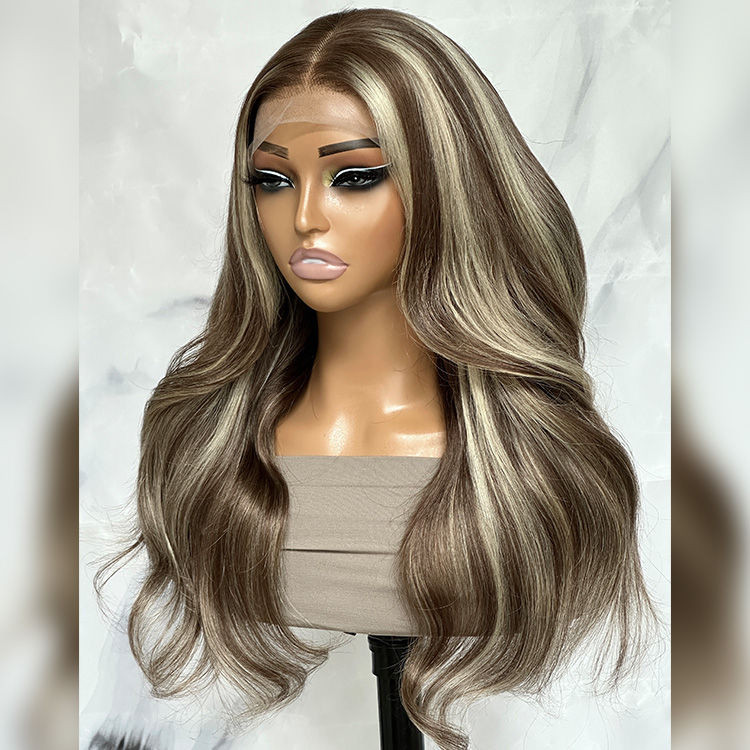 light highlights on dark brown hair