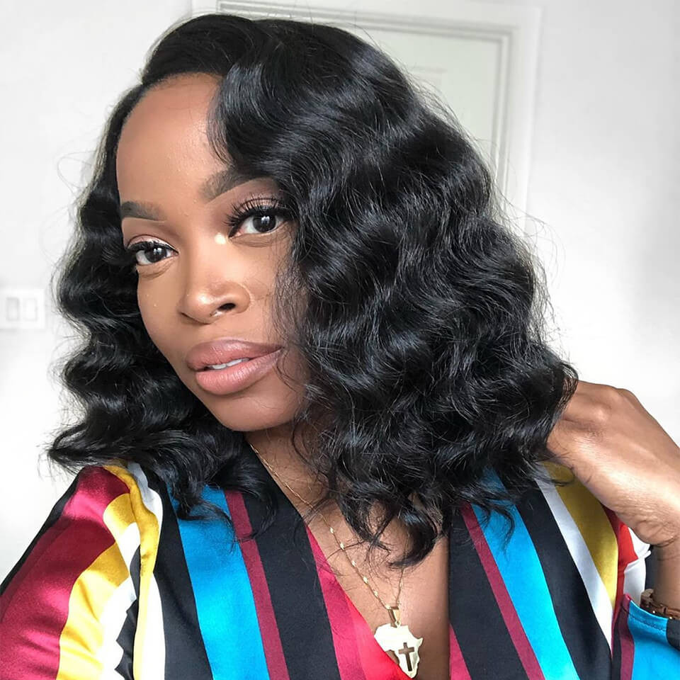 loose deep bob wigs