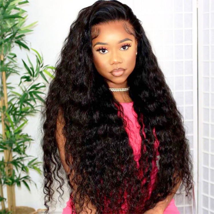 long loose deep wave closure wigs