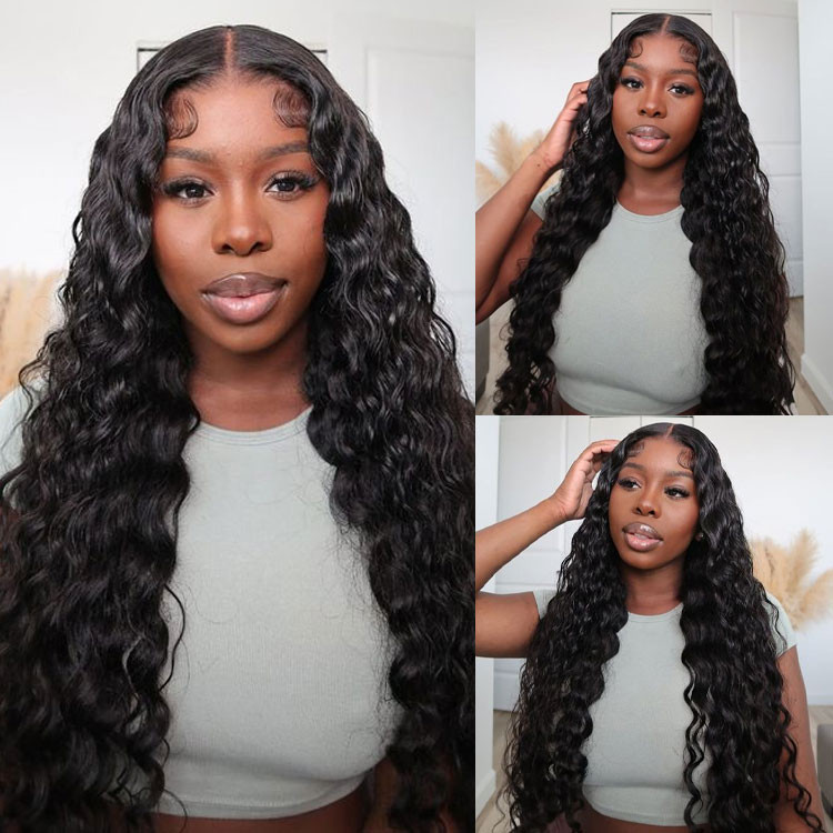 loose deep wave 5x5 lace closure wig