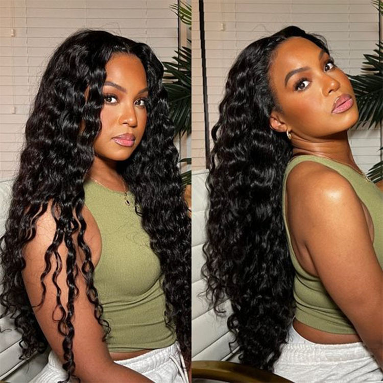 loose deep wave HD lace frontal wig