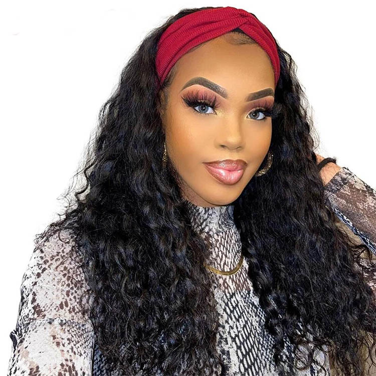 loose deep wave headband wigs