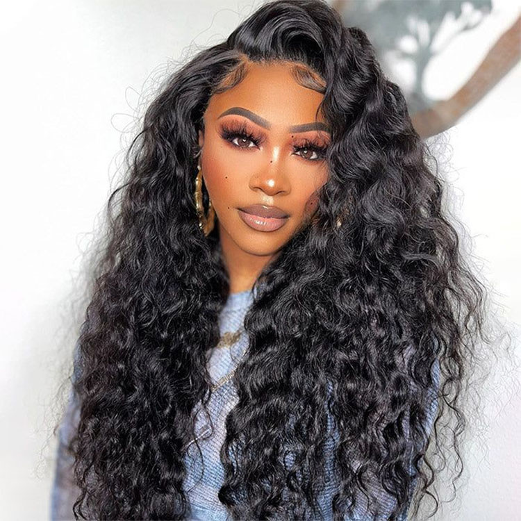 loose deep wave closure wigs