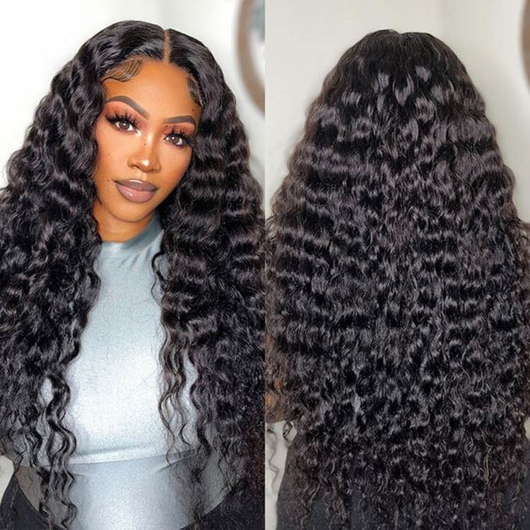 loose deep wave 5x5 hd lace closure wig