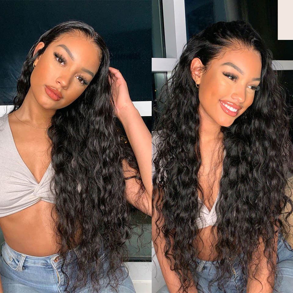 loose deep wave HD transparent lace wigs