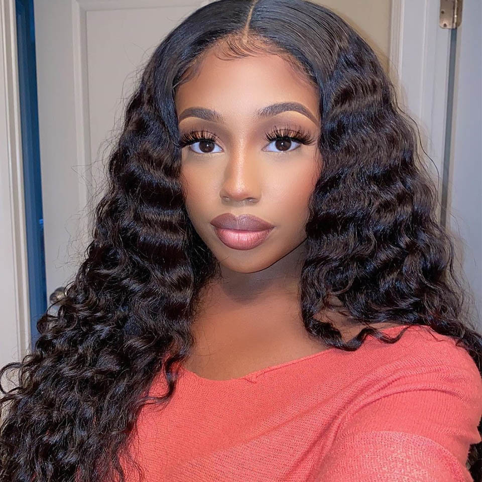loose deep lace closure wigs