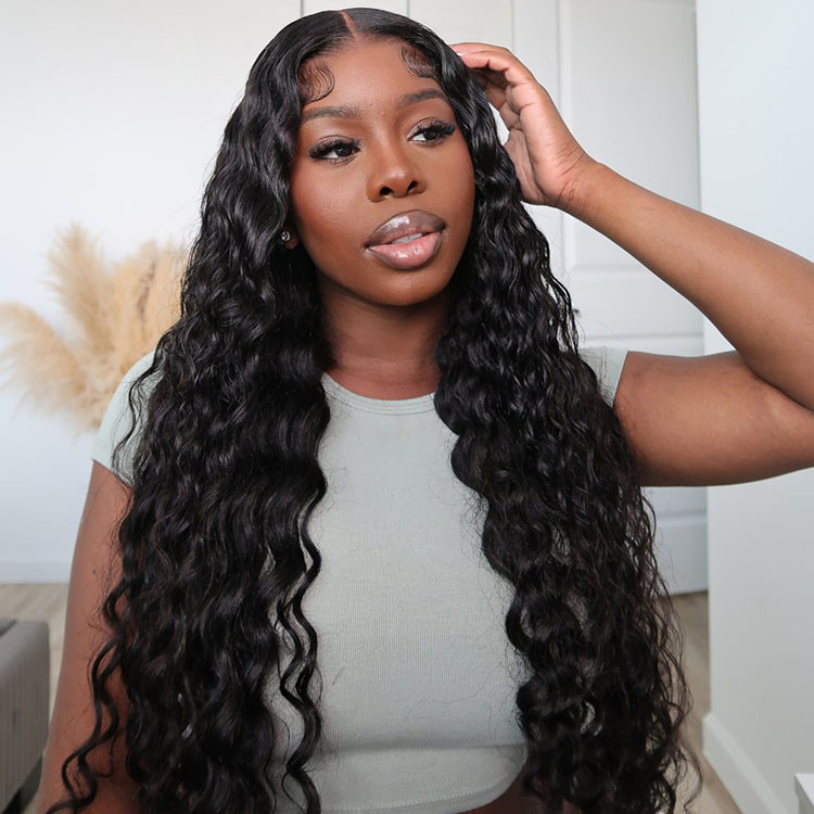 loose deep wave hairstyles