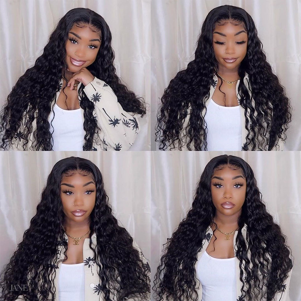 loose deep wave lace closure wigs