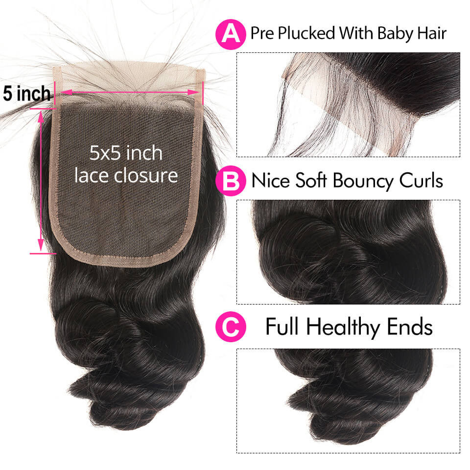 Bundles With Closure 5*5 