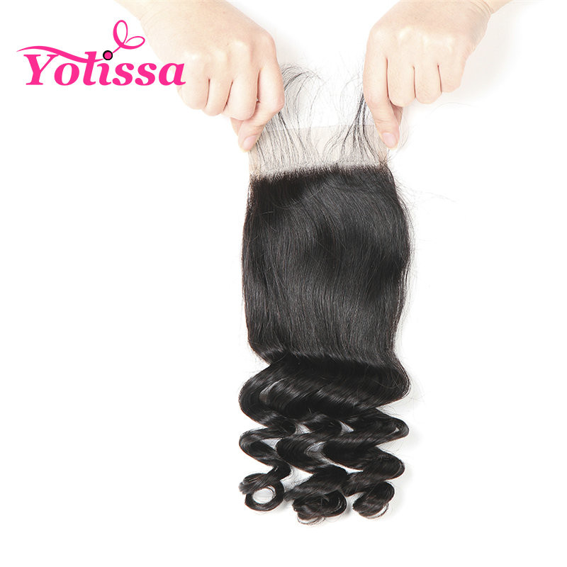 Yolissa 4 bundles human virgin Brazilian hair 