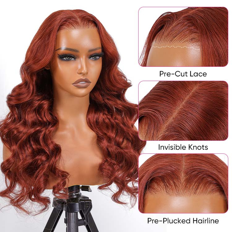 maple red ready to go wig