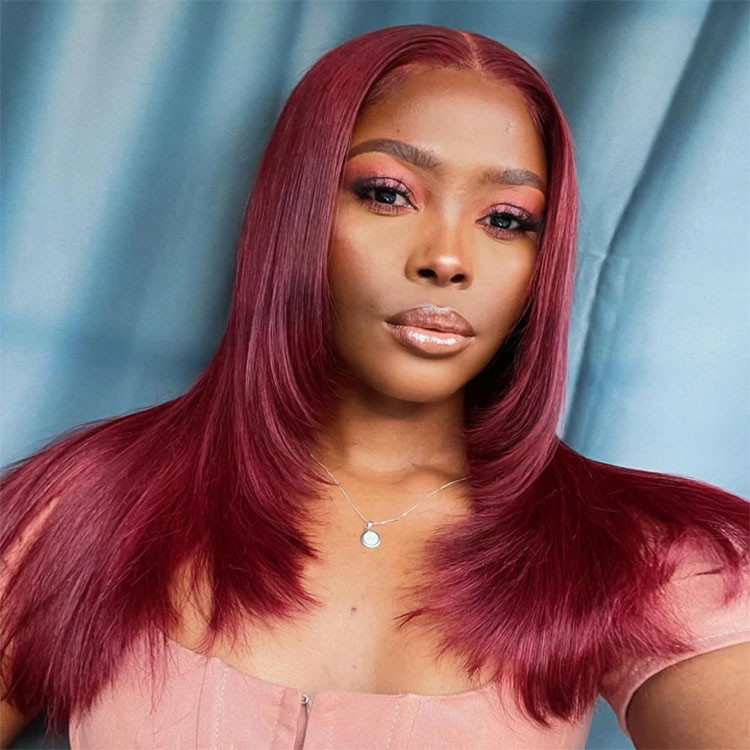 layered human hair wigs