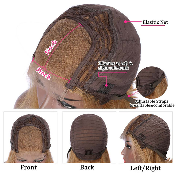natural honey blonde hair closure wigs