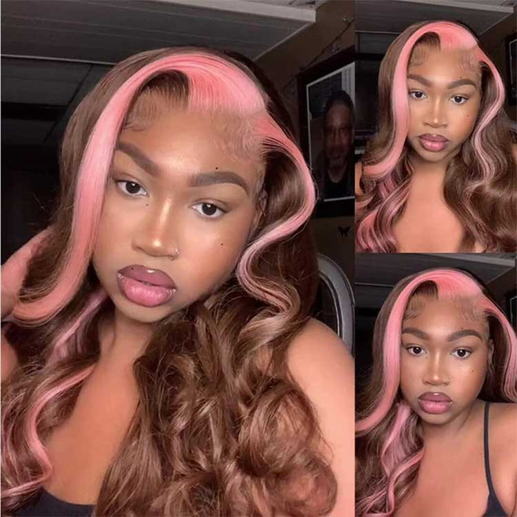 natural skunk stripe hair