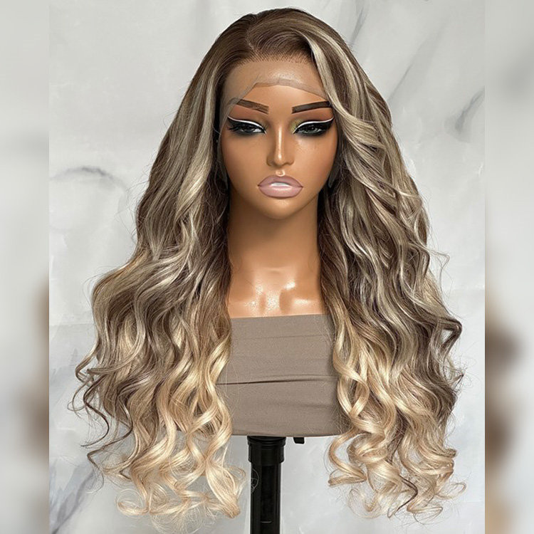 ash blonde balayage dark roots