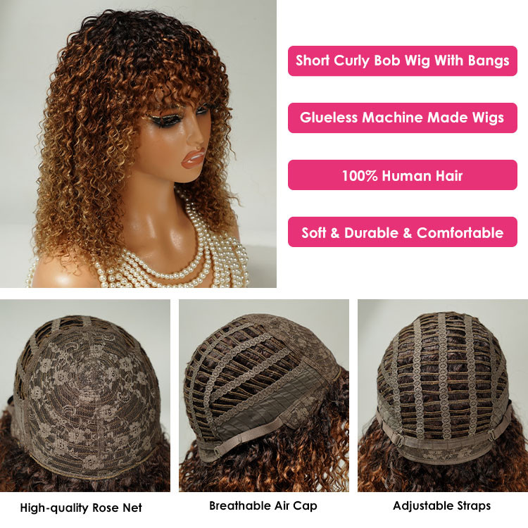 ombre curly wig