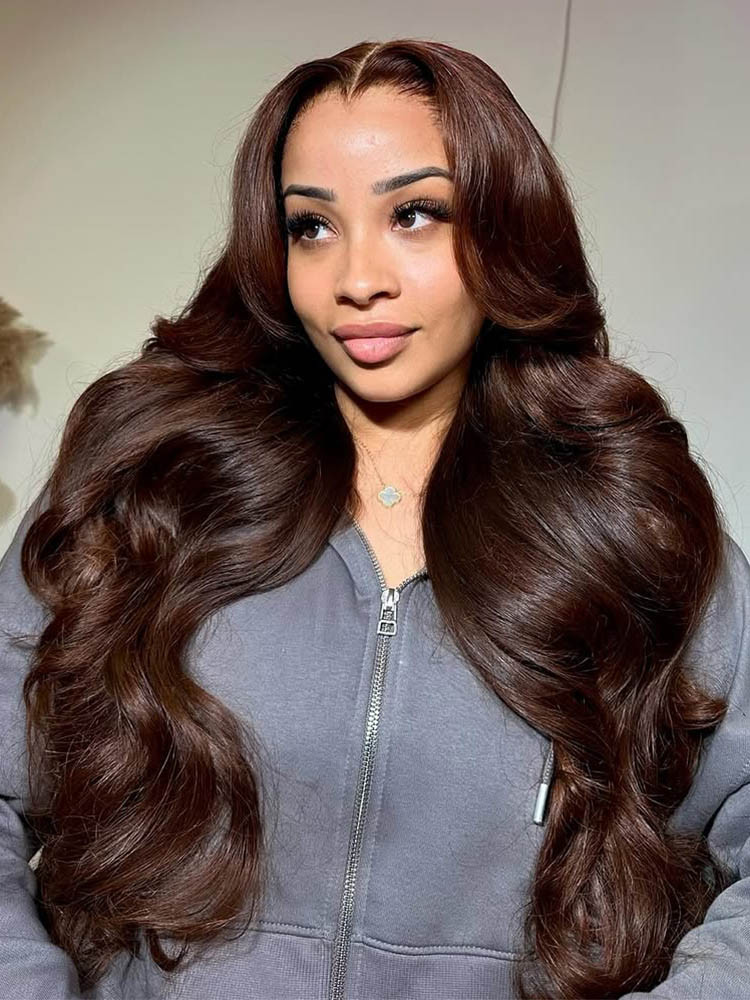 straight brown hair