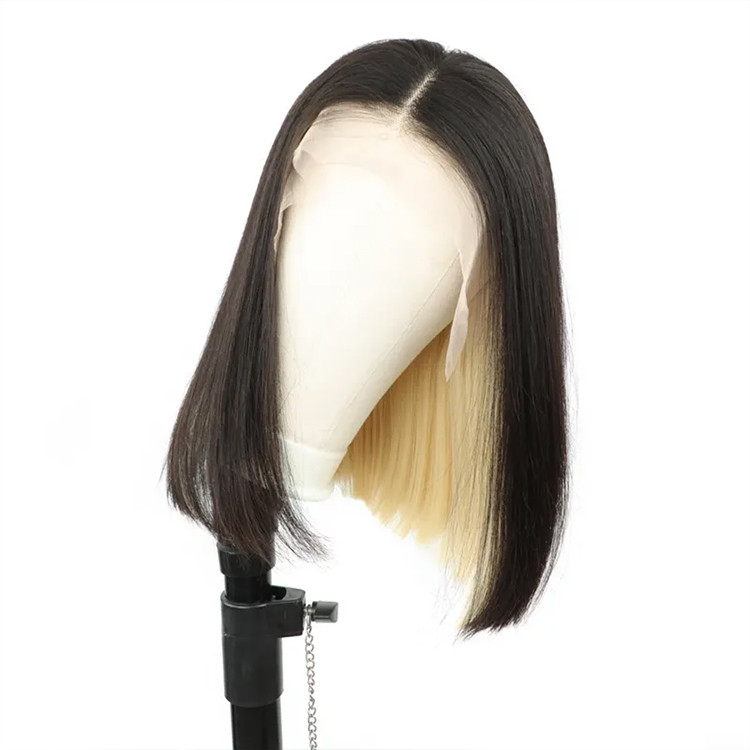 black blonde wig