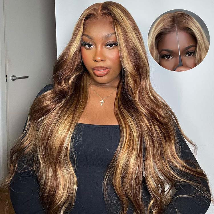 highlight glueless wig