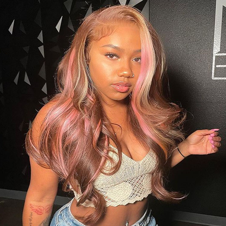 pastel pink wig