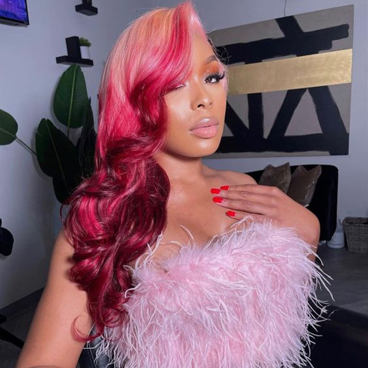 pink ombre wig