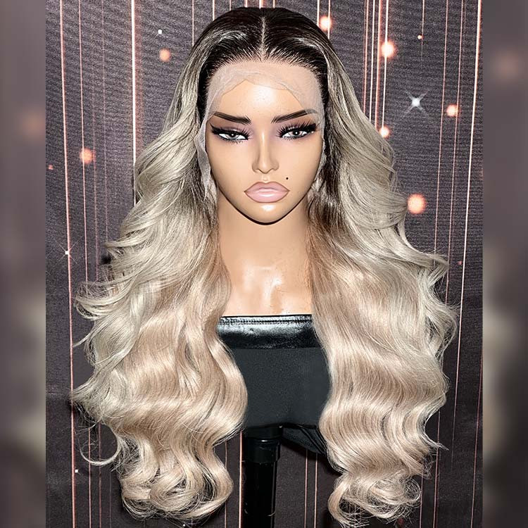 platinum silver ash blonde hair