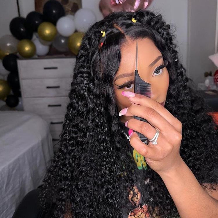 pre-cut lace closure wigs