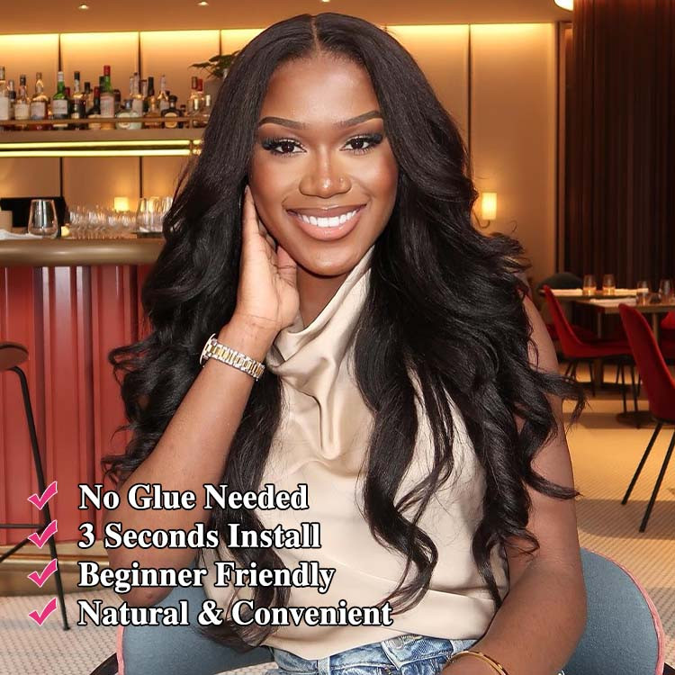 body wave glueless wig