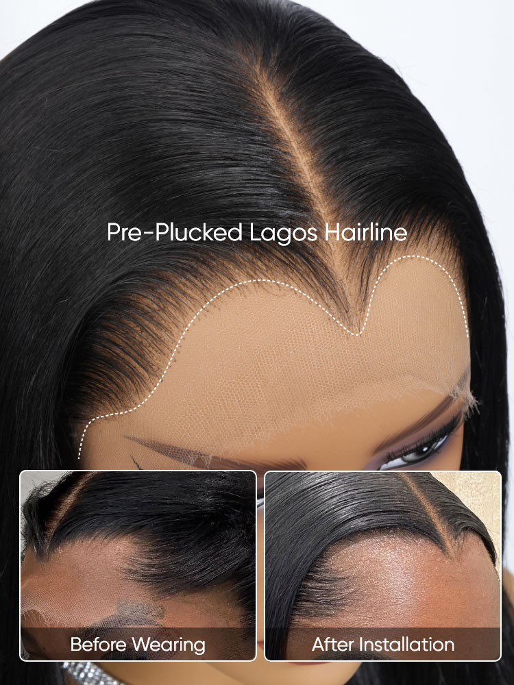 Pre plucked lagos Hairline