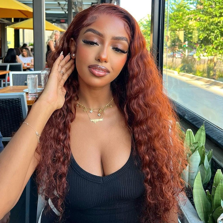 red brown hair wig