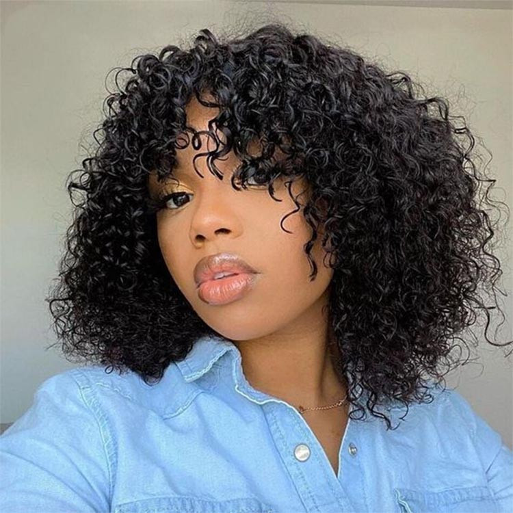 curly bob wig