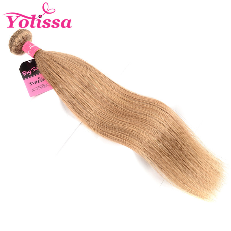 Single Bundle Honey Blonde Hair Color