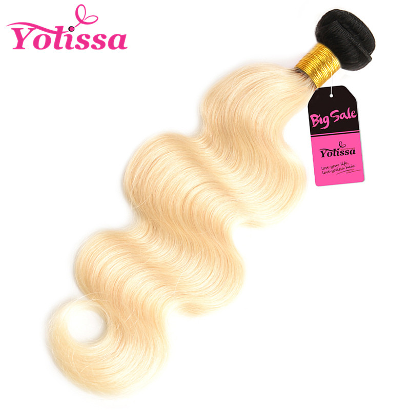 Single Bundle ombre Blonde Body Wave Weave