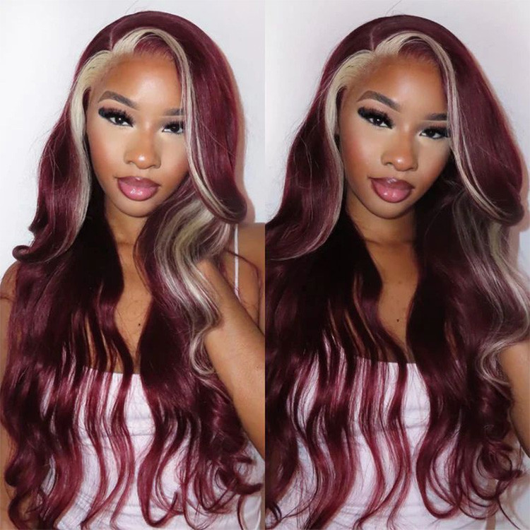 skunk stripe wig