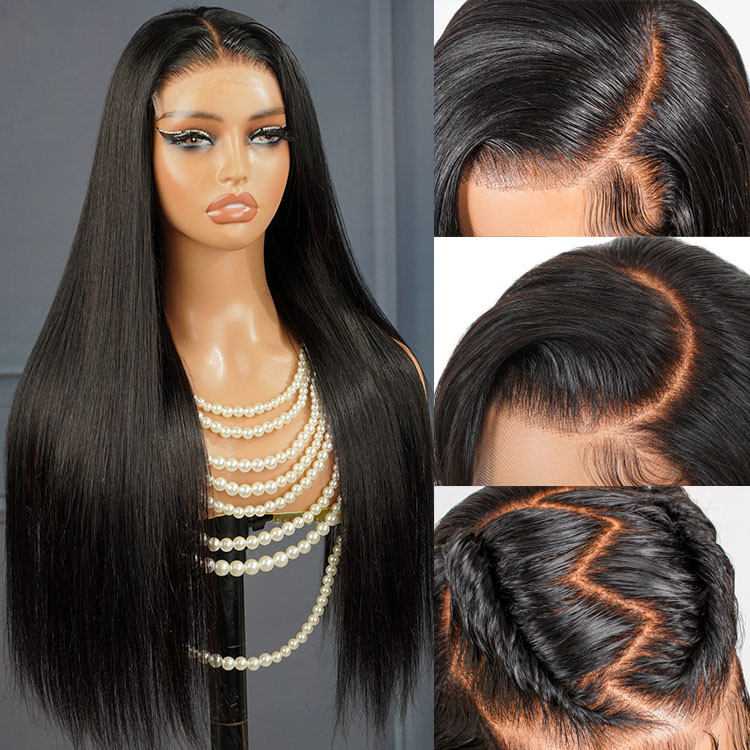 straight 6x6 HD lace closure wigs