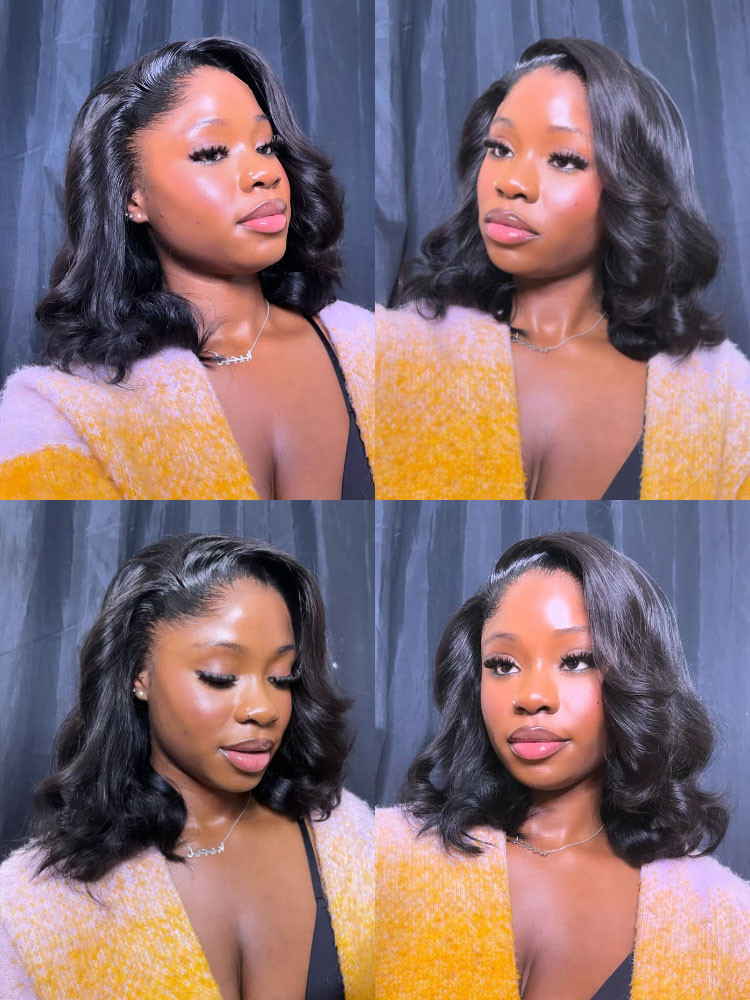Short Bob Widows Peak Wigs
