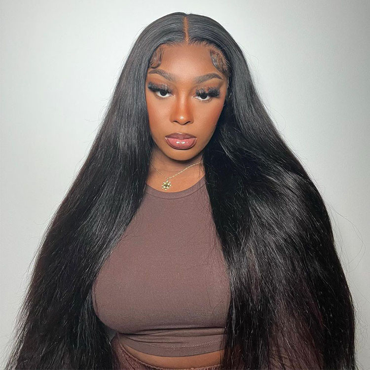 straight 6x6 closure wigs