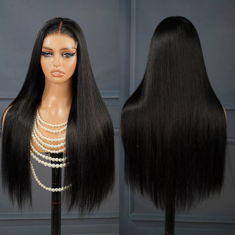 straight HD lace closure wigs